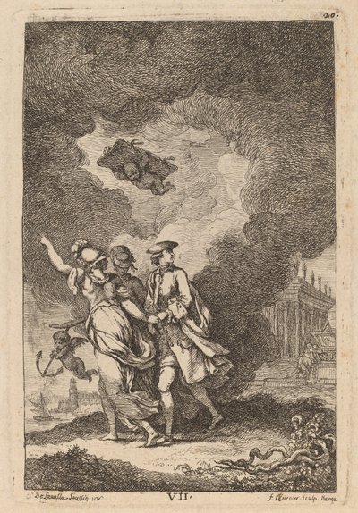In the Coming to Rome: pl. 7 by Franz Edmund Weirotter after Étienne de Lavallée Poussin