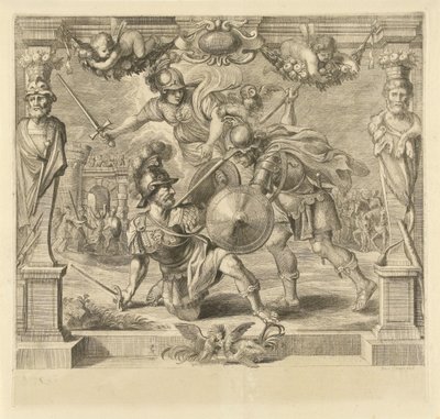 Achilles Kills Hector by Franz Ertinger