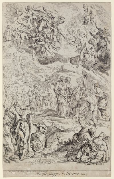 Moses Striking the Rock by Franz Ertinger
