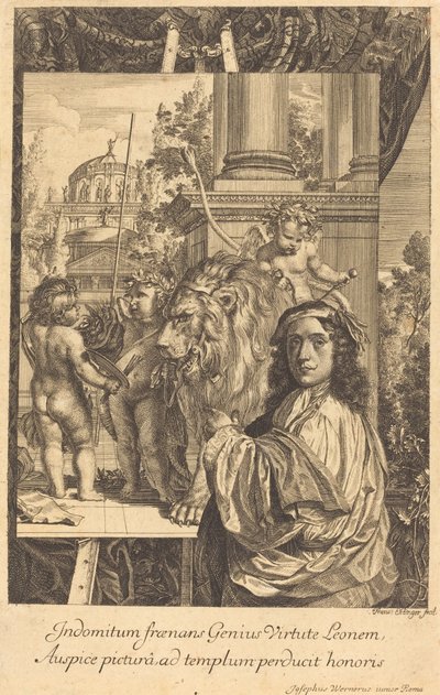 Self-Portrait of Joseph Werner by Franz Ertinger after Joseph Werner