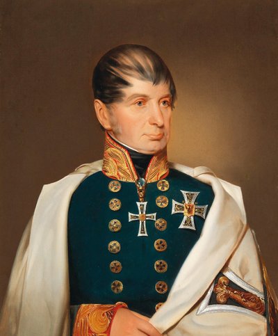 Archduke Maximilian Joseph of Austria-Este as Grand Master of the Teutonic Order by Franz Eybl