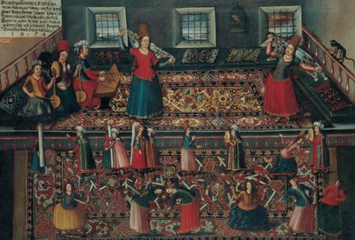 A Scene from the Turkish Harem, Second Half of the 17th Century by Franz Georg Hörmann