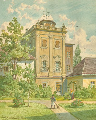 The Old Hundsturm in the 5th District of Vienna by Franz Gerasch