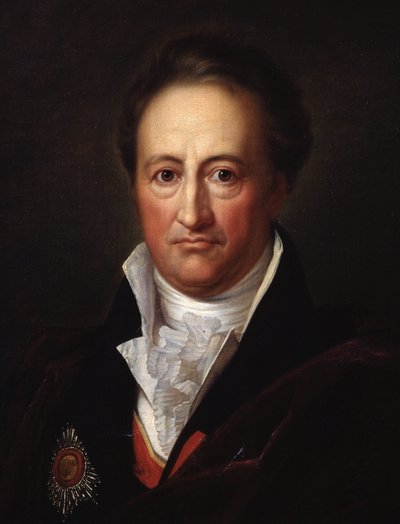 Portrait of the Author J.W. von Goethe (detail) by Franz Gerhard von Kugelgen