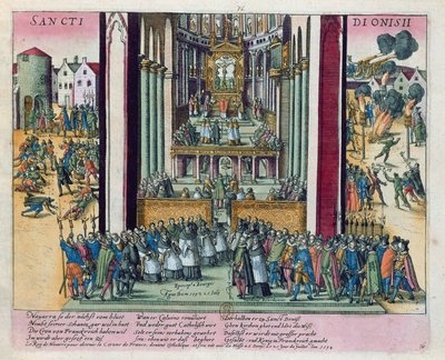 Abjuration of Henri IV and conversion to Catholicism at St. Denis on 15th July, 1593 by Franz Hogenberg