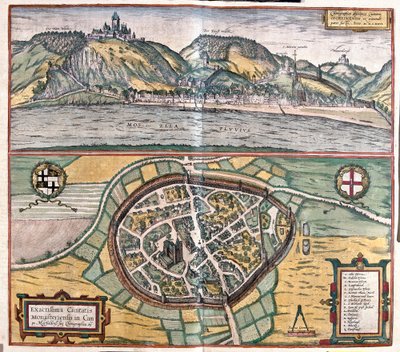Accurate Illustration of the Town of Munstermaifeld in Maifeld, Germany by Franz Hogenberg