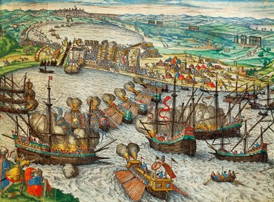 Capture of La Goulette and Tunis by Charles V by Franz Hogenberg