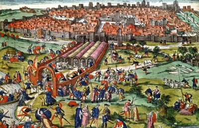 Capture of Tunis by Charles V by Franz Hogenberg
