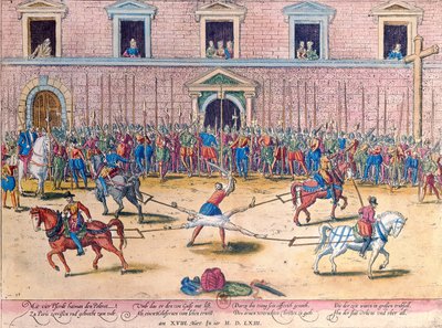 Execution of Jean de Poltrot, Sieur de Mere, on 18th March, 1563 by Franz Hogenberg