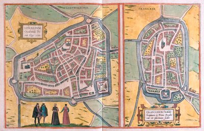 Franeker, Netherlands by Franz Hogenberg