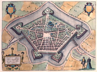 Hesdin, France (engraving) by Franz Hogenberg