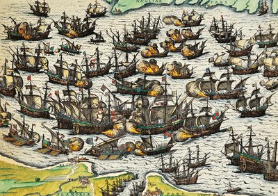 Invincible armada by Franz Hogenberg