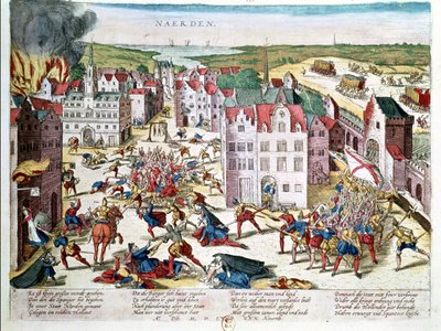 Massacre in Flanders During the Government of Fernando Alvarez de Toledo, Duke of Alba, 30th November 1572 by Franz Hogenberg