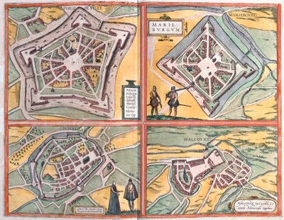 Philippeville, Mariembourg, Chimay and Walcourt, Belgium (engraving) by Franz Hogenberg