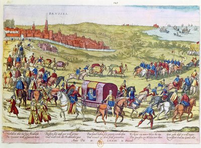The Duke of Alba Leaving Brussels by Franz Hogenberg