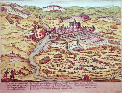 The Siege of St. Quentin, 27th July 1557 by Franz Hogenberg