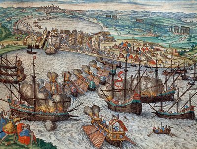 The capture of La Goulette and Tunis by Charles V by Franz Hogenberg
