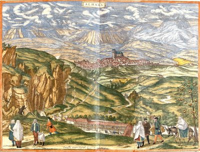 View of Alhama de Granada, Spain by Franz Hogenberg