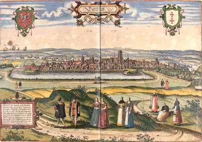 View of Dantzig (present-day Gdansk), Poland by Franz Hogenberg