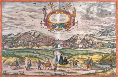 View of Granada, Spain by Franz Hogenberg