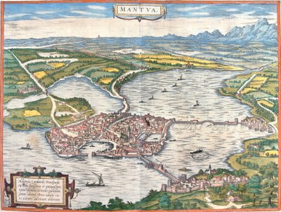 View of Mantua, Italy by Franz Hogenberg