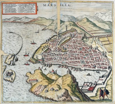 View of Marseille in the 16th Century, Showing the Hospital for Lepers at the Bottom Left, from 