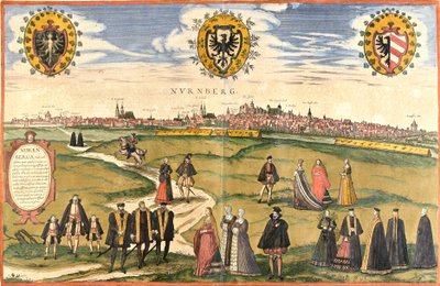 View of Nuremberg, Germany by Franz Hogenberg