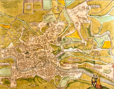 View of Rome, Italy by Franz Hogenberg