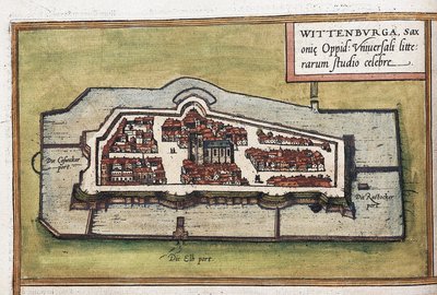 View of the City of Wittenberg in Germany by Franz Hogenberg