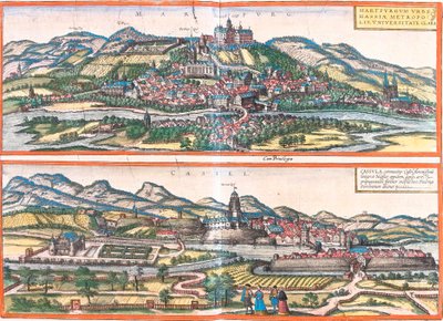 Views of Marburg and Cassel, Germany by Franz Hogenberg