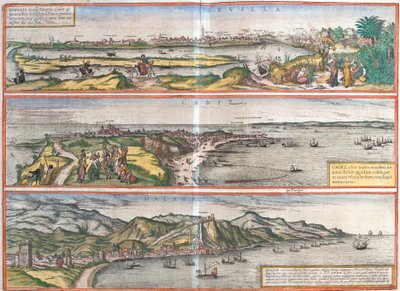 Views of Seville, Cadiz and Malaga, Spain (Etching) by Franz Hogenberg
