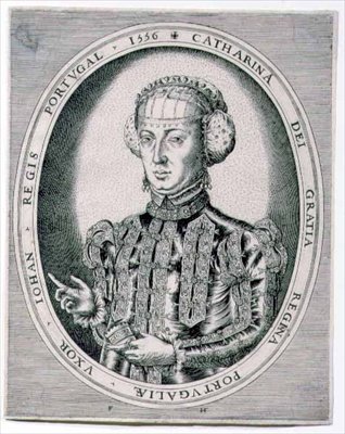 Portrait of Catherine, Queen of Portugal, wife of John III by Franz Huys
