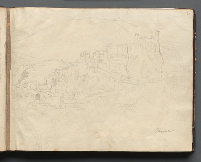 Album with Views of Rome and Surroundings, Landscape Studies, page 02a: Olevano by Franz Johann Heinrich Nadorp