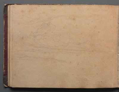 Album with Views of Rome and Surroundings, Landscape Studies, page 29b: Landscape Study by Franz Johann Heinrich Nadorp