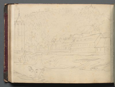 Album with Views of Rome and Surroundings, Landscape Studies, page 48b: Roman Landscape by Franz Johann Heinrich Nadorp