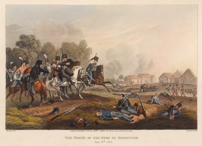 The Death of the Duke of Brunswick, June 15th 1815 by Franz Joseph (after) Manskirch