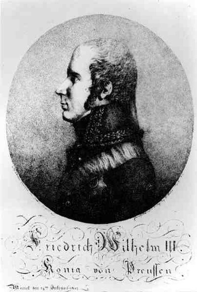 Portrait of Frederick William III (1770-1840), King of Prussia, 24 July 1807 by Franz Joseph after Leopold