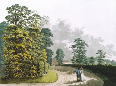 A Side View of the Palace in Kensington Gardens, engraved by Heinrich Joseph Schutz, pub. 1798 by Ackermann by Franz Joseph after Manskirch