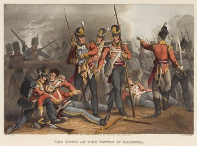 The Buffs at the Battle of Albuera by Franz Joseph after Manskirch