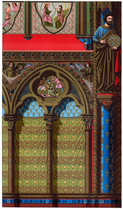 Decoration of the Sainte Chapelle, Paris, 13th century by Franz Kellerhoven