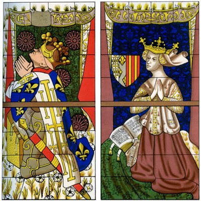 Fragment of a Stained Glass Window in Le Mans Cathedral, Mans, France, 1849 by Franz Kellerhoven
