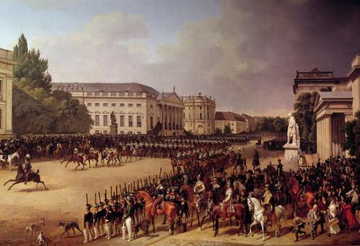 Military Parade Opera Square in Berlin by Franz Krüger