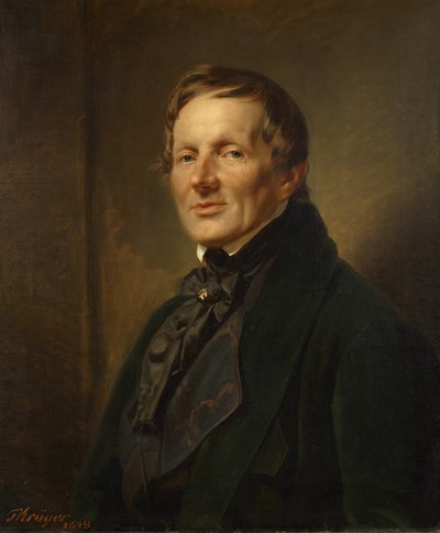 Portrait of the Sculptor Ludwig Wichmann by Franz Krüger