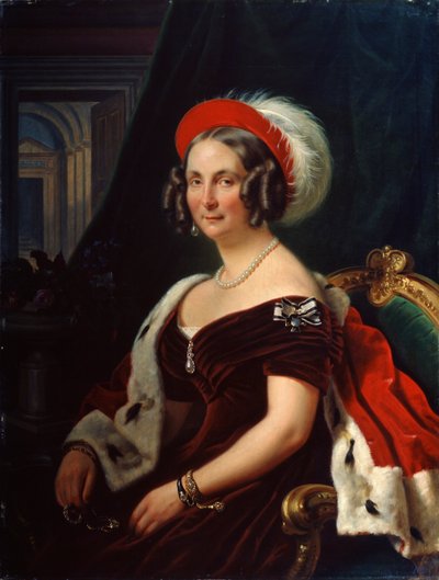 Portrait of Queen Frederica of Hanover, 1778-1841, 19th Century by Franz Krüger