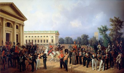 The Imperial Russian Guard in Tsarskoye Selo in 1832, 1841 by Franz Krüger