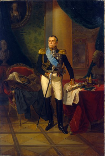 Portrait of Pyotr Volkonsky by Franz Krüger