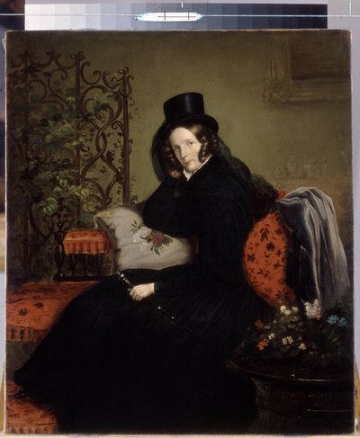 Portrait of Empress Alexandra Fedorovna (née Charlotte of Prussia) by Franz Krüger