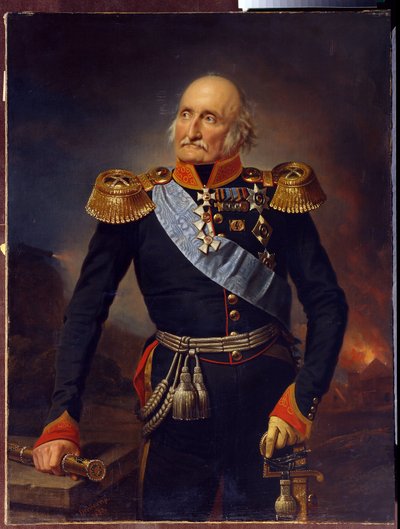 Portrait of Field Marshal Count Ludwig Adolf Peter of Sayn Wittgenstein (1769-1843) by Franz Krüger