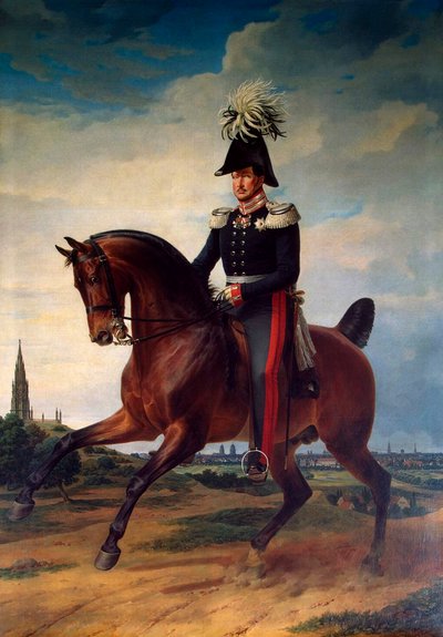 Equestrian Portrait of Frederick William III of Prussia by Franz Kruguer