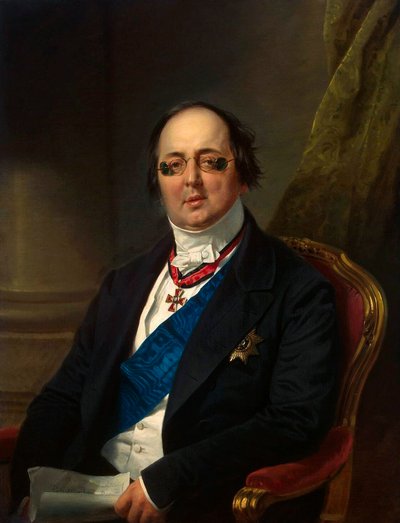 Portrait of Count Alexander Kushelev-Bezborodko, 1851-1852 by Franz Kruguer